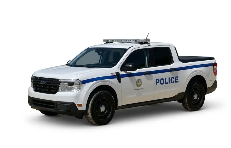 Ford Maverick police pickup for patrol and administrative use