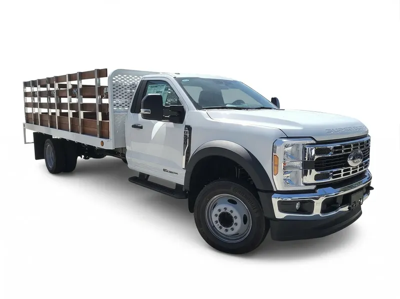 Ford F-550 with stake bed body